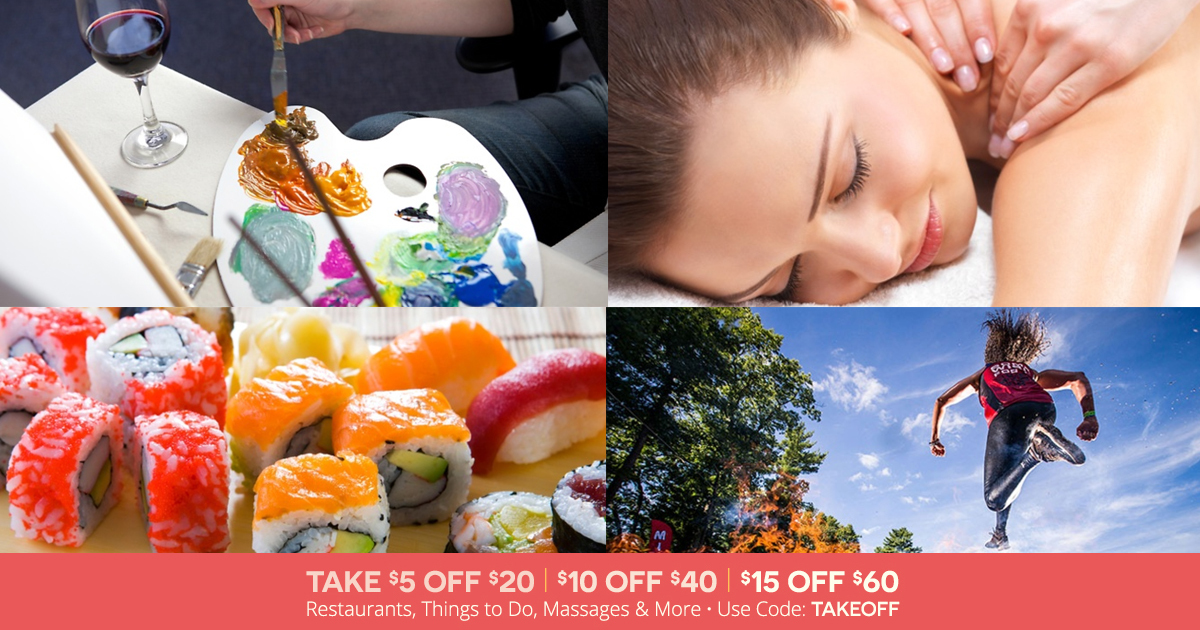 Groupon Up To 15 Off Restaurants, Things to Do, Massages AND More