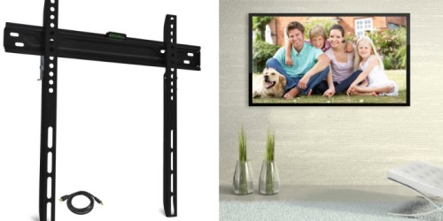 Walmart: Low Profile TV Wall Mount w/ HDMI Cable Only $9.98 Shipped (Reg. $40)