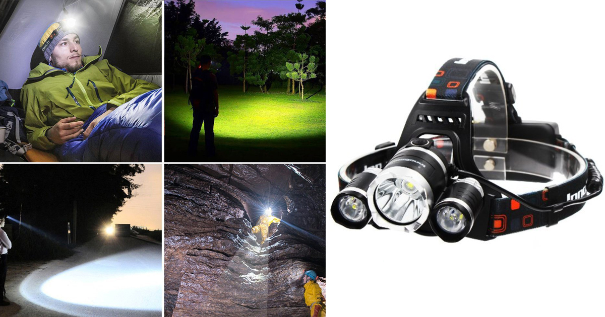 Amazon InnoGear 5000 Lumen Bright LED Headlamp Only 21.99 (Regularly