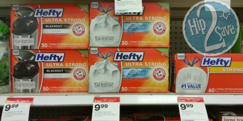 Target: Hefty Trash Bags Only $5.49 Each