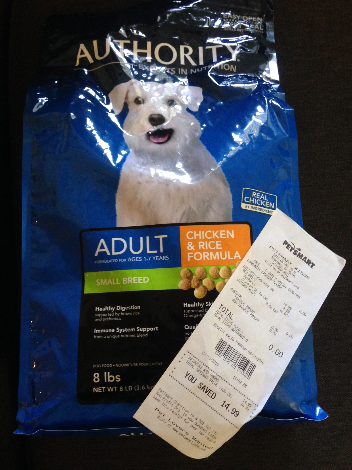 authority dog food coupon