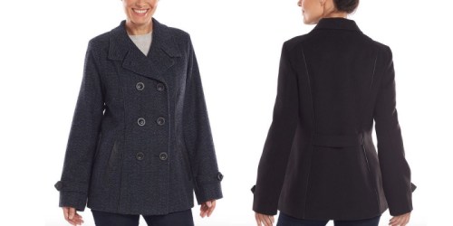 Kohl’s Cardholders: Double-Breasted Faux-Wool Peacoat ONLY $22.40 Shipped