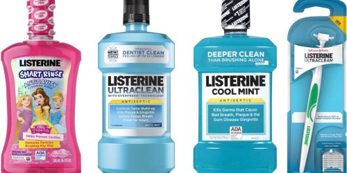 Four NEW Listerine Coupons = Nice Deals at Target & More