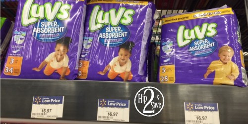 Walmart: Luvs Jumbo Pack Diapers Only $4.97