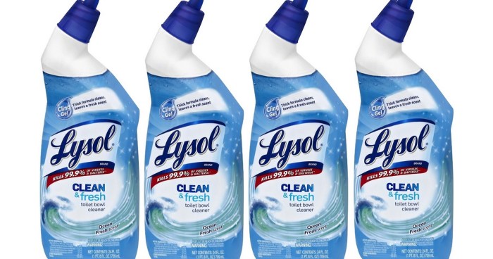 Lysol cleaners