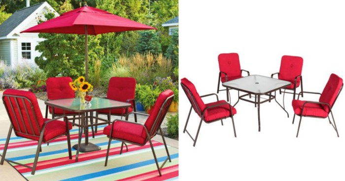 Walmart Mainstays 5 Piece Patio Dining Set Only 149 Shipped