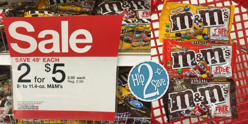 Target: Three BIG Bags of M&M’s + FREE Fandango Movie Ticket Only $5.25