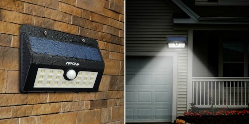 Amazon: Mpow Solar Outdoor LED Light w/ Motion Sensor As Low As $14.25 Each Shipped