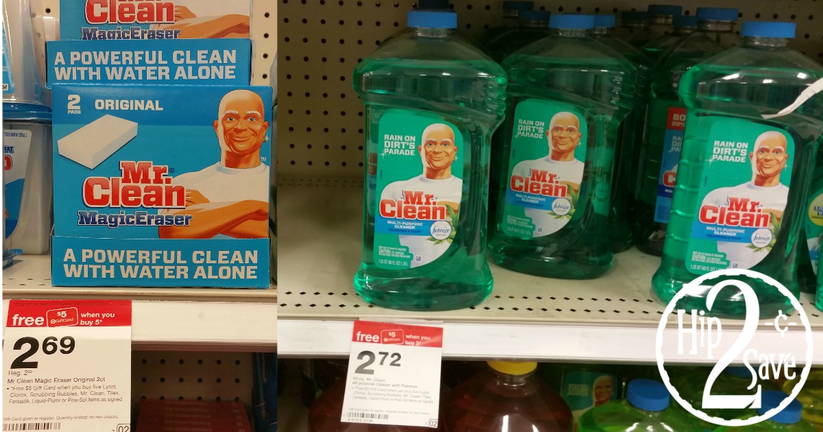 Print TWO New $0.75/1 Mr. Clean Coupons AND Then Head to Target!