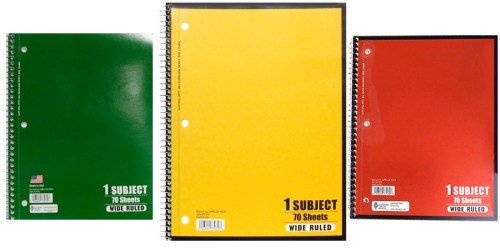Walmart: Wide Ruled 70-Sheet Notebooks ONLY 17¢