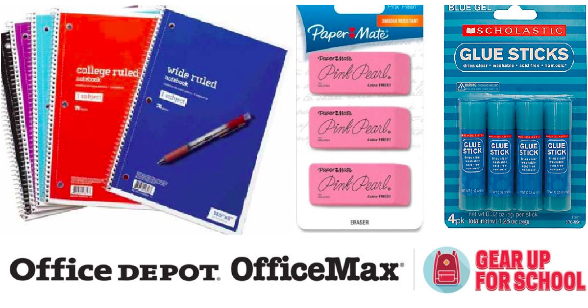 Office Depot/Max 1¢ School Supply Deals Starting July 17th (Notebooks