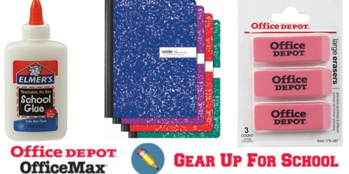 Office Depot/OfficeMax: 1¢ School Supply Deals Starting July 31st (Glue, Composition Books & More)