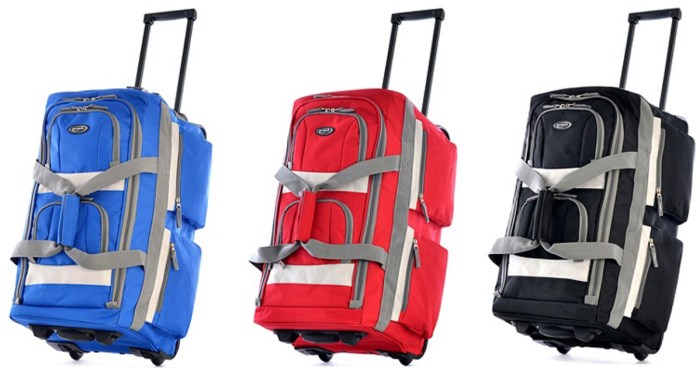 Olympia 8-Pocket Rolling Duffel Bag Collection