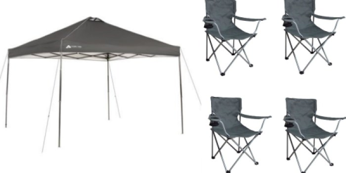 Walmart: Ozark Trail 10’x10′ Instant Canopy AND 4 Ozark Trail Chairs Only $75 Shipped (Reg. $115.52)