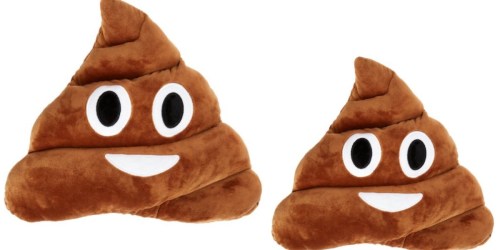 Emoji Smiley Poop Face Pillow Only $1 Shipped