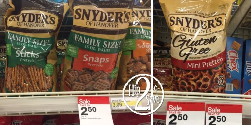 New $1/2 Snyder’s of Hanover Pretzels Coupon + Nice Deal on BIG Bags at Target