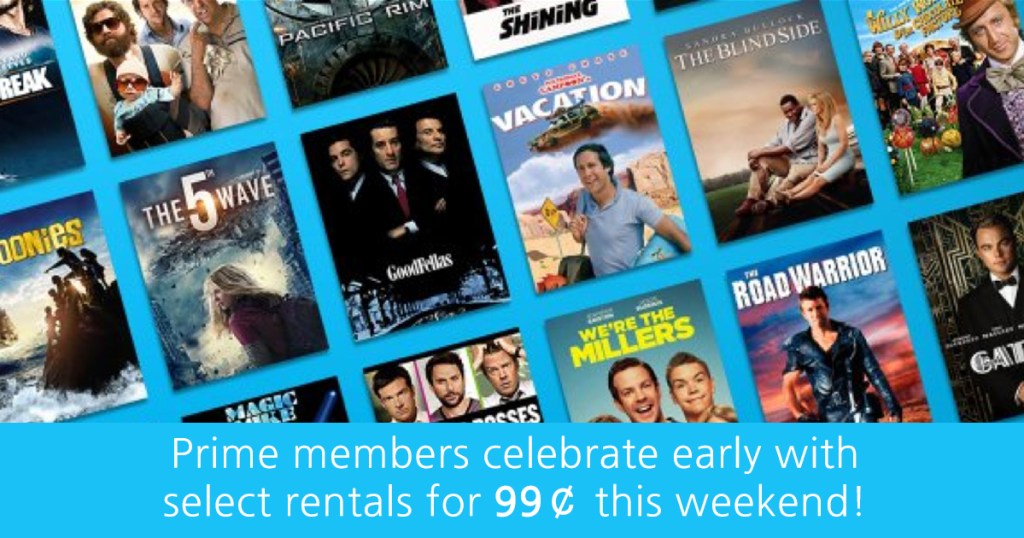 Amazon Prime Members 99¢ Movie Rentals (Choose from Over 45 Movies)