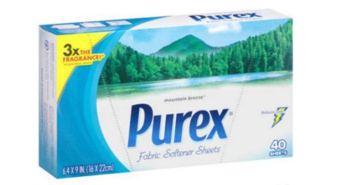 Purex dryer sheets