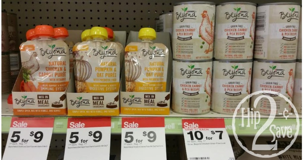 Purina Beyond puree and wet dog food at Target