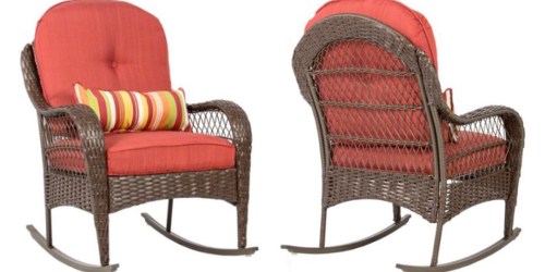 Walmart: Wicker Rocking Chair Only $119.95 Shipped (Reg. $299.99) – Weather & Stain Resistant