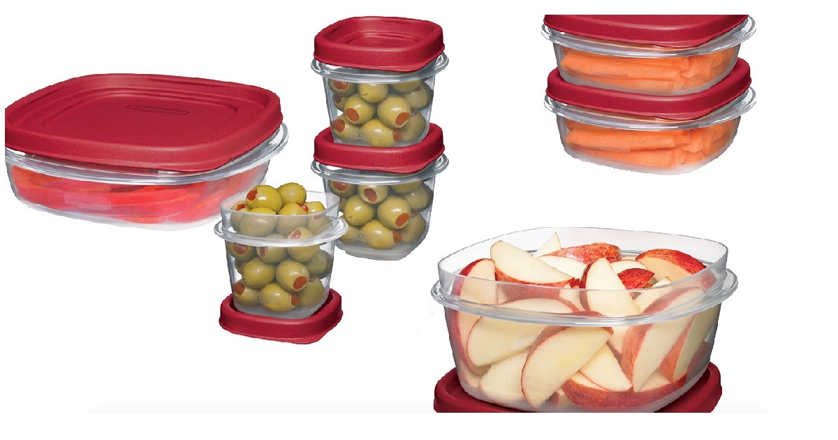 Amazon Rubbermaid Easy Find Storage Containers 18Piece Set ONLY 7.99