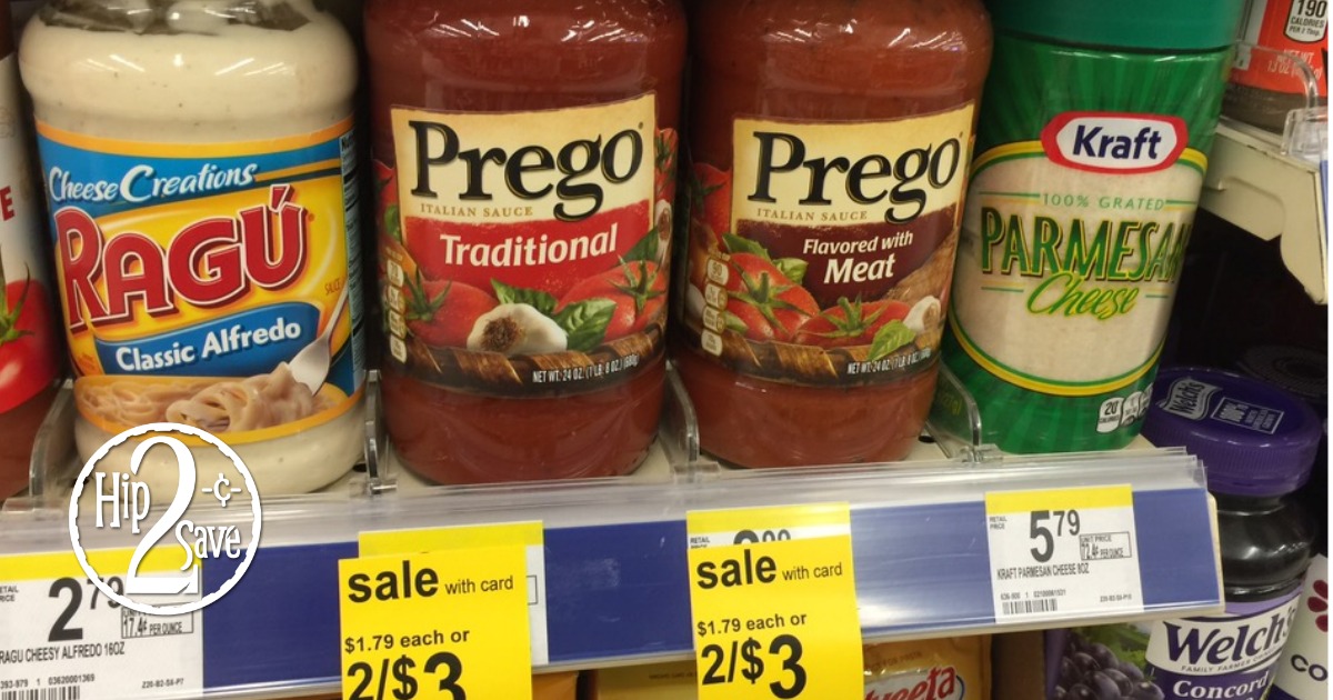 Walgreens Prego Pasta Sauce Only 1