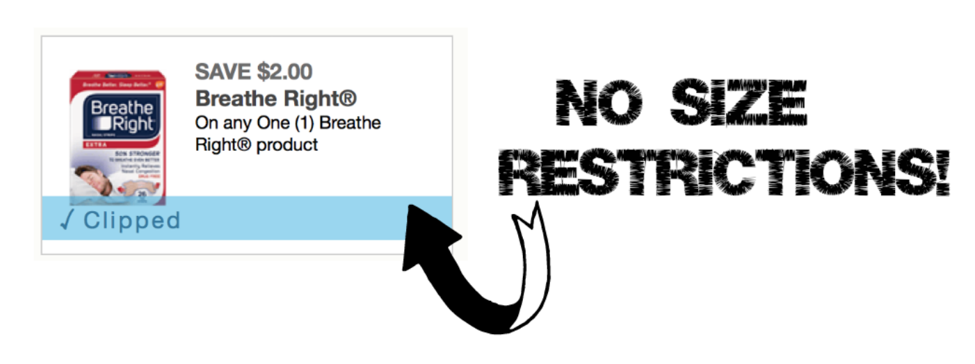 2/1 Breathe Right Nasal Strips Coupon (No Restrictions)