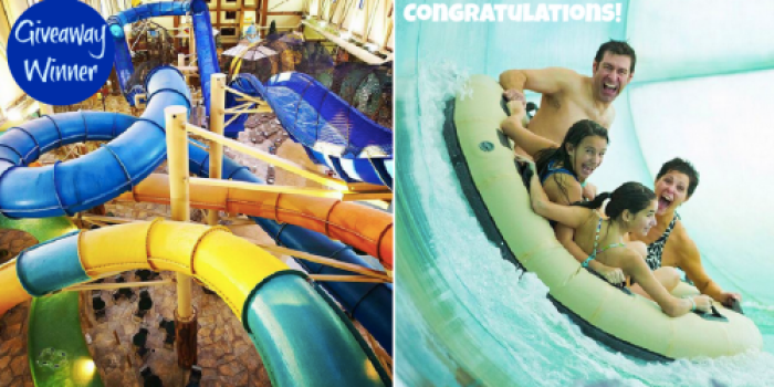 Congratulations to the Hip2Save Giveaway Winner of $700 Great Wolf Lodge Gift Card!