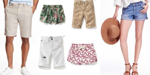 Old Navy: 50% Off Shorts for the Whole Family (Today Only!)