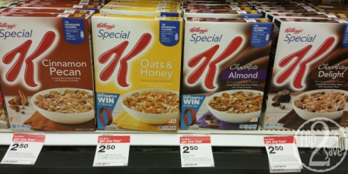 New $1/2 Kellogg’s Special K Cereal Coupon = Special K Cereal Only $1.63 at Target