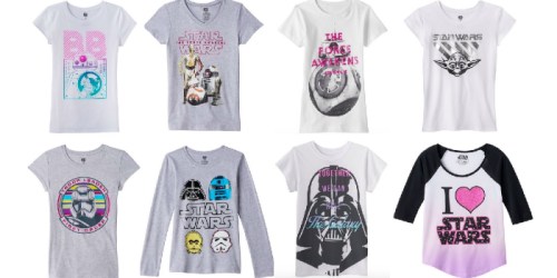 Kohl’s Cardholders: Girl’s Star Wars Tees ONLY $1.68 Shipped (Today Only)