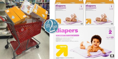 Target: Up & Up Diaper Giant Packs ONLY $17.14 After Gift Card Offer (Starts 7/31) – No Coupons Needed