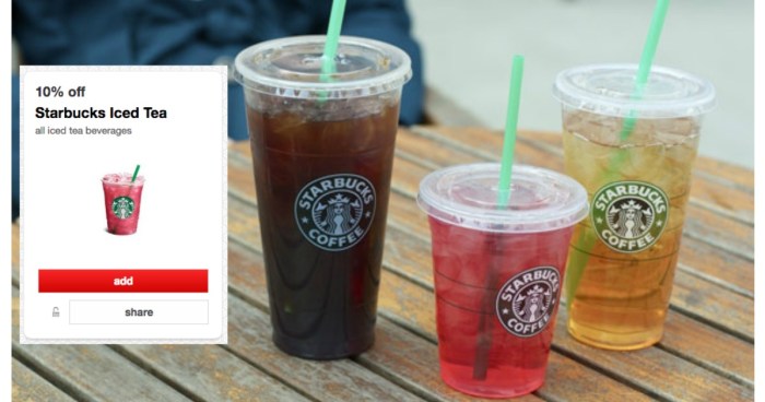 Target Starbucks Iced Tea Beverages