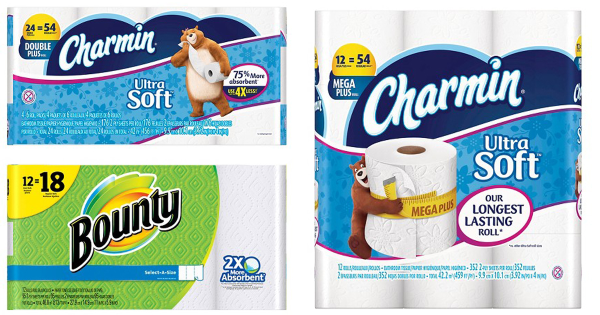 BIG Savings on Charmin Toilet Paper & Bounty Paper Towels