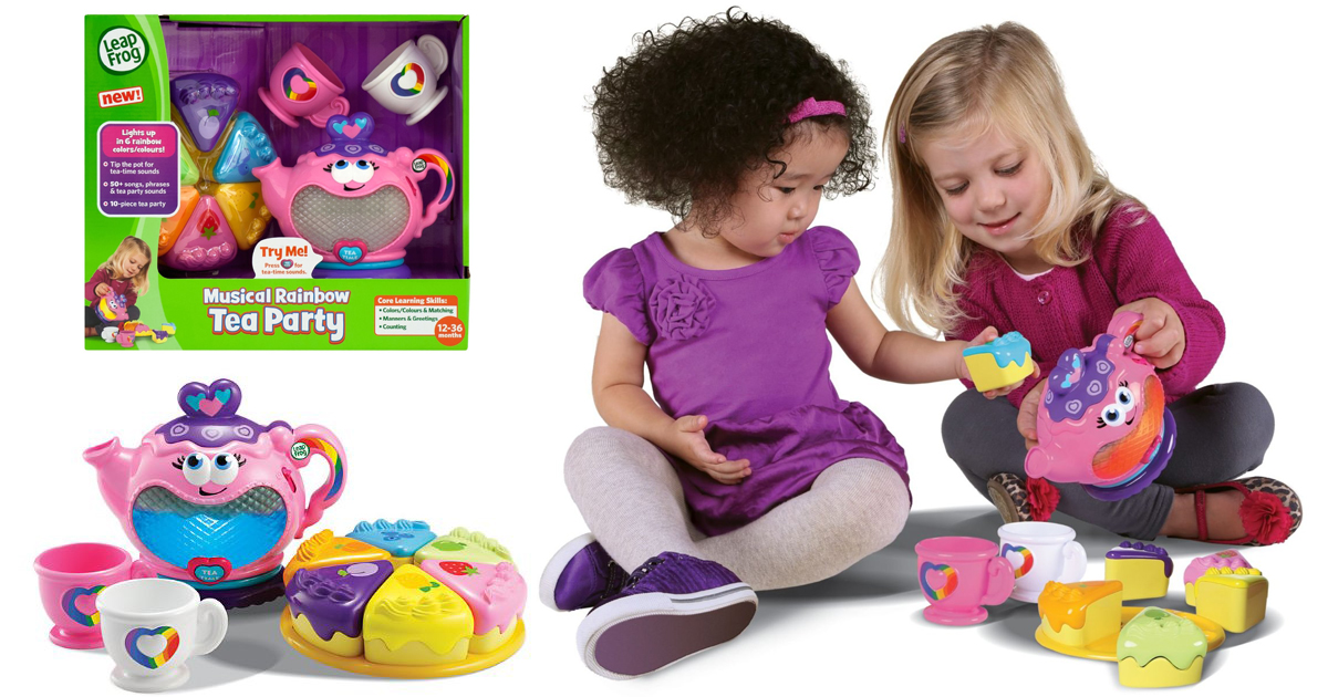 leapfrog musical rainbow tea set target