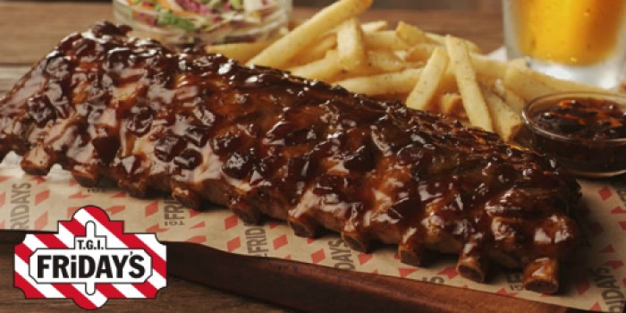 Save on Date Night! T.G.I. Friday’s Offers Full Rack of Ribs AND Two Side Dishes For ONLY $10