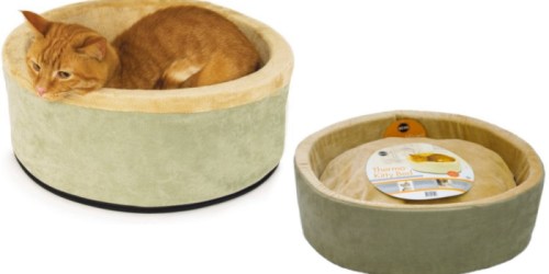Amazon: Highly Rated K&H 20-Inch Heated Cat Bed Only $14.56 (Reg. $74.95)