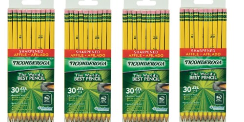 Walmart: Dixon Ticonderoga No. 2 Pre-Sharpened Pencil 30 count Box ONLY $3.86