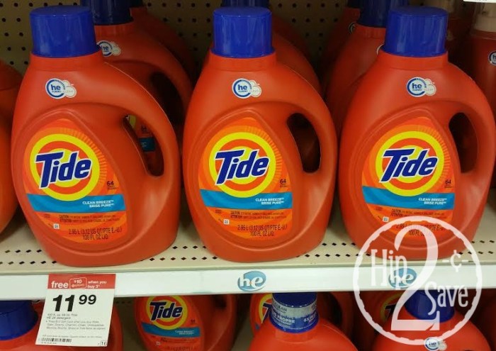 Tide laundry detergent