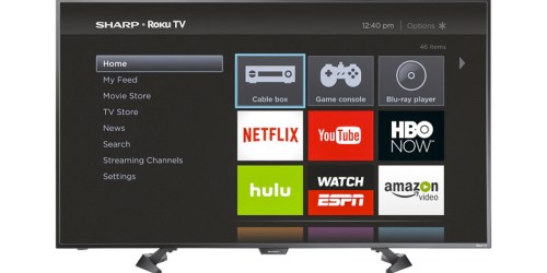 Best Buy: Sharp 50″ LED 1080p Smart Roku HDTV Only $299.99 Shipped (Regularly $429.99)