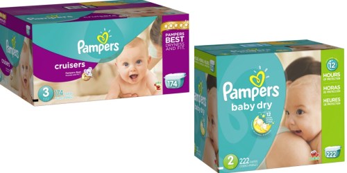 Amazon Prime: AWESOME Deals on Pampers Cruisers & Baby Dry Diapers (Only 9¢ Each)