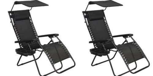 Walmart: Zero Gravity Lounge Chair w/ Canopy & Cup Holder Only $19.99 Shipped