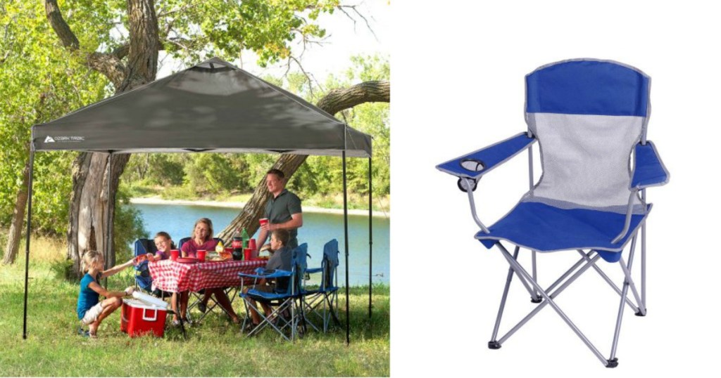 Ozark Trail 10x10 Canopy w/ 2 Basic Mesh Chairs