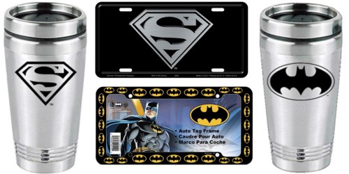 Super Hero Decal Kits Only $11.99 Shipped – Includes License Plate, Travel Mug & More