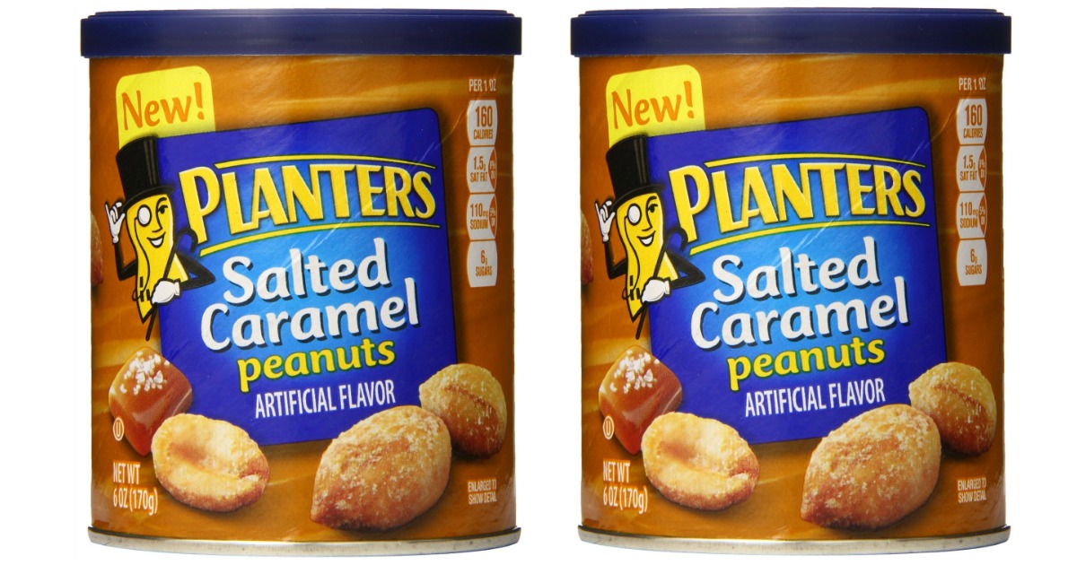 Amazon Planters Salted Caramel Peanuts 6oz Cans Only 1.04 Each Shipped