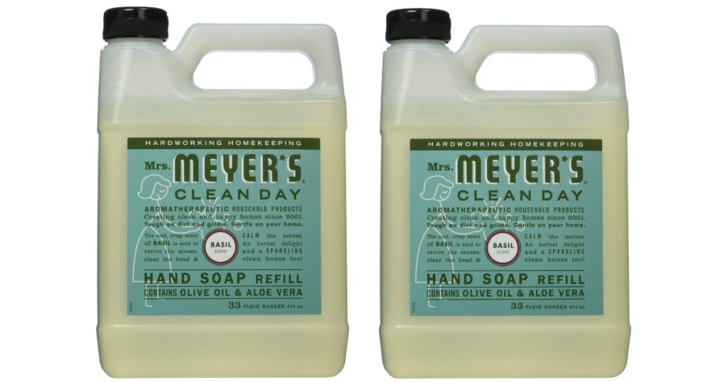 Mrs. Meyer's Clean Day Liquid Hand Soap Refill, Basil, 33 Fl Oz