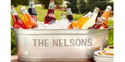 Walmart.com: Personalized Galvanized Beverage Tub Only $19.98 (Great Gift Idea)