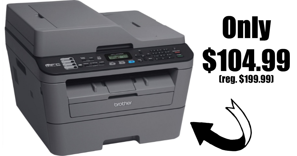 Staples Brother Mono Laser AllInOne Printer Only 104.99 Shipped