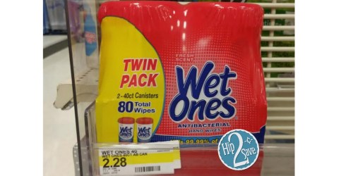 Target: Wet Ones Wipes 40 Count Containers Only 64¢ Each (After Checkout 51 Rebate)