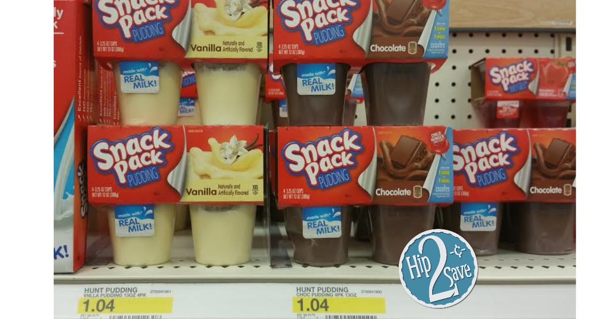 Target Snack Pack Pudding 4Packs Only 78¢ Each After Cartwheel (No Coupons Required)